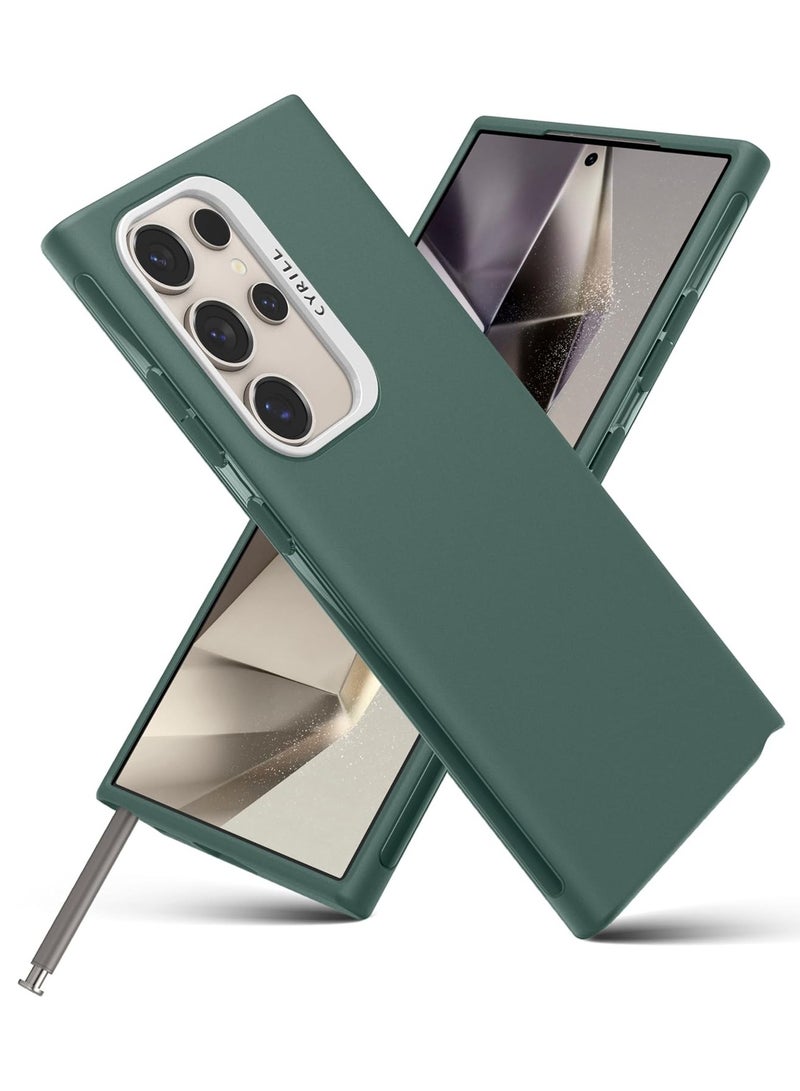 CYRILL Ultra Color Compatible with Samsung Galaxy S24 Ultra Case Cover [Matte Anti-Fingerprint] -Kale - Image 1