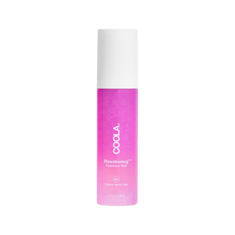 COOLA Organic Rewakening Rosewater Mist Face Spray, Dermatologist Tested Skin Barrier Protection with Ginseng & Green Tea Extract, Vegan and Gluten Free, 1.7 Fl Oz - Image 1