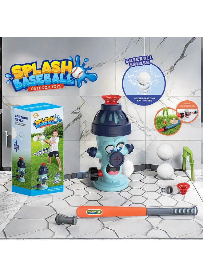 الأزرق جي دبليو لعبة البيسبول للأطفال رذاذ الماء مجموعة ألعاب الفناء الجديدة - Image 2