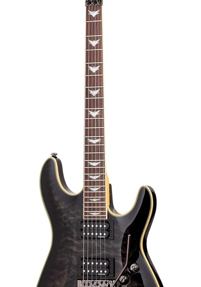 Schecter Omen Extreme-6 FR Electric Guitar - See-Thru Black - Image 1