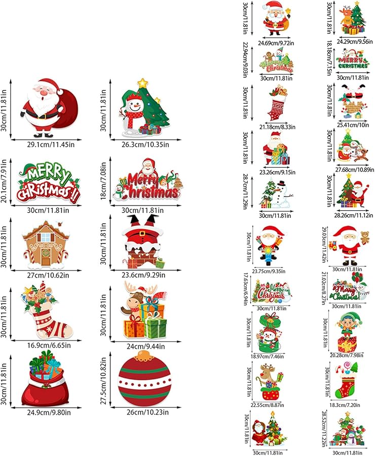 Christmas Garage Door Couplet Decor Hanging Sign For Porch Indoor Outdoor Blue - Image 5