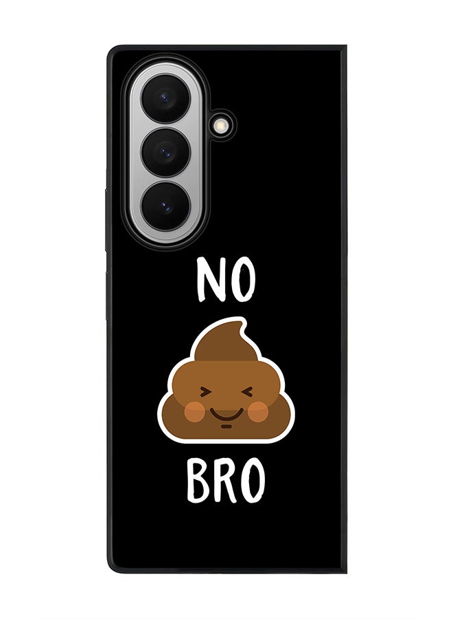 Stylizedd For Samsung Galaxy Z Fold7 Case,Slim fit Camera Protection, Shockproof Thin Phone cover  - No shit bro