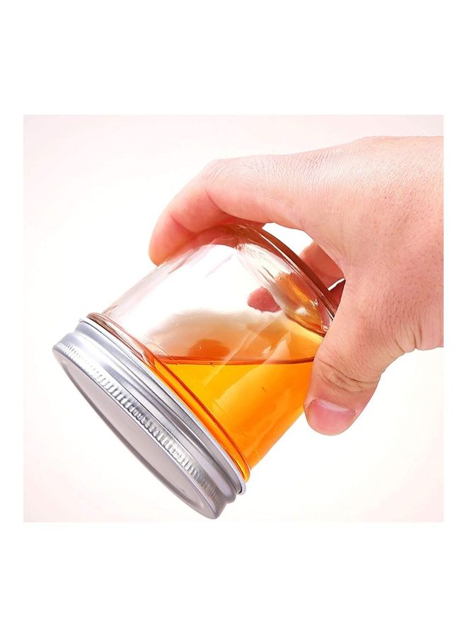 Clear Glass Jars Set of 12 with Metal Regular Lids - Image 3