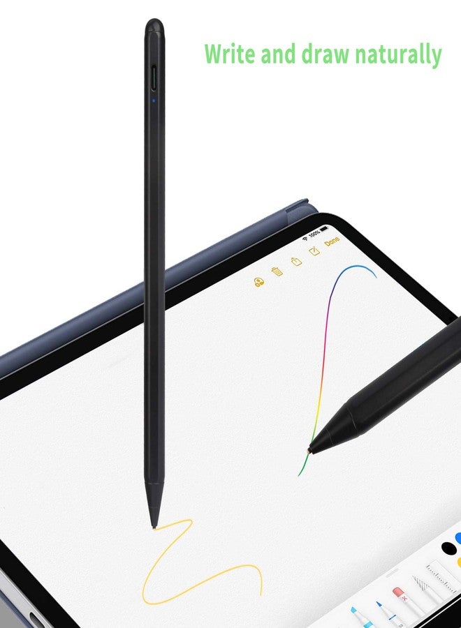 Bbata Electronic Stylus for iPad Pro 10.5" Pencil,Active Capacitive Pencil Compatible with Apple iPad Pro 10.5-inch Stylus Pens,Good on Drawing and Writing Type-C Rechargeable Pen, Black - Image 4