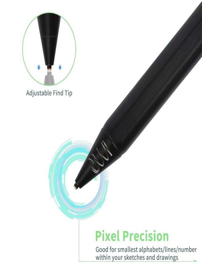 Bbata Electronic Stylus for iPad Pro 10.5" Pencil,Active Capacitive Pencil Compatible with Apple iPad Pro 10.5-inch Stylus Pens,Good on Drawing and Writing Type-C Rechargeable Pen, Black - Image 3