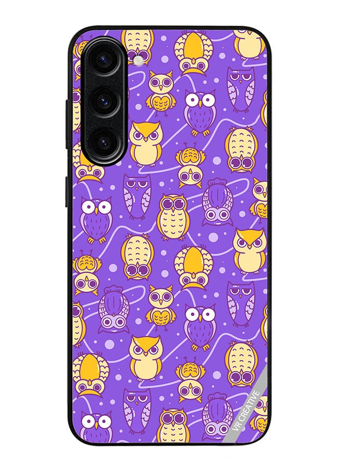 VR CREATIVE Protective Case Cover For Samsung Galaxy S23 Plus Night Owl Design Multicolour - Image 1