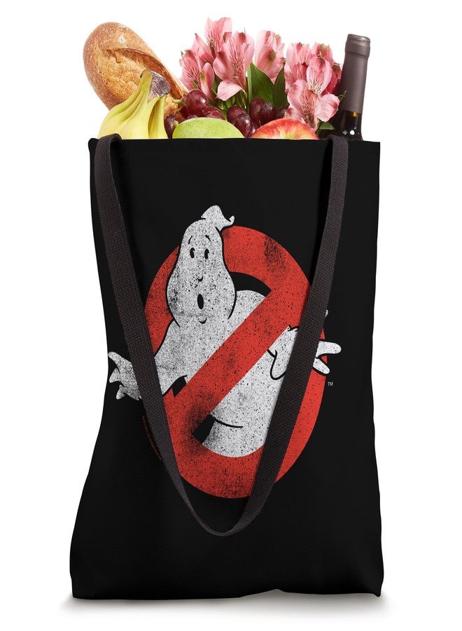 Ghostbusters Distressed No Ghost Logo Vintage Movie Tote Bag - Image 4