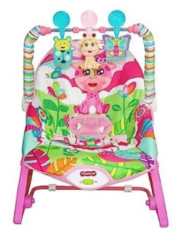 AGD Relaxing rocker for babies and toddlers with soothing vibration and 3-point adjustable front harness ages days and up - Image 3