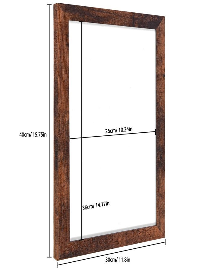TORASO Dry Erase White Board for Wall, Magnetic Whiteboard, Hanging Board for Decoration/Planning/Drawing/Memo,for Office/School/Home11.8" x 15.7"-Walnut Brown - Image 2