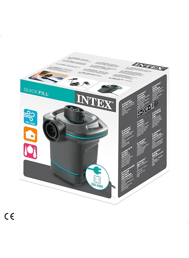 INTEX 220 Volt Quick Fill Ac Electric Pump Black 66640 - Image 4