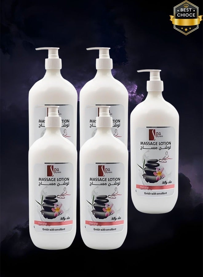 Spa System 5 Pieces Massage Lotion Natural Enrich With Emolient - Image 1