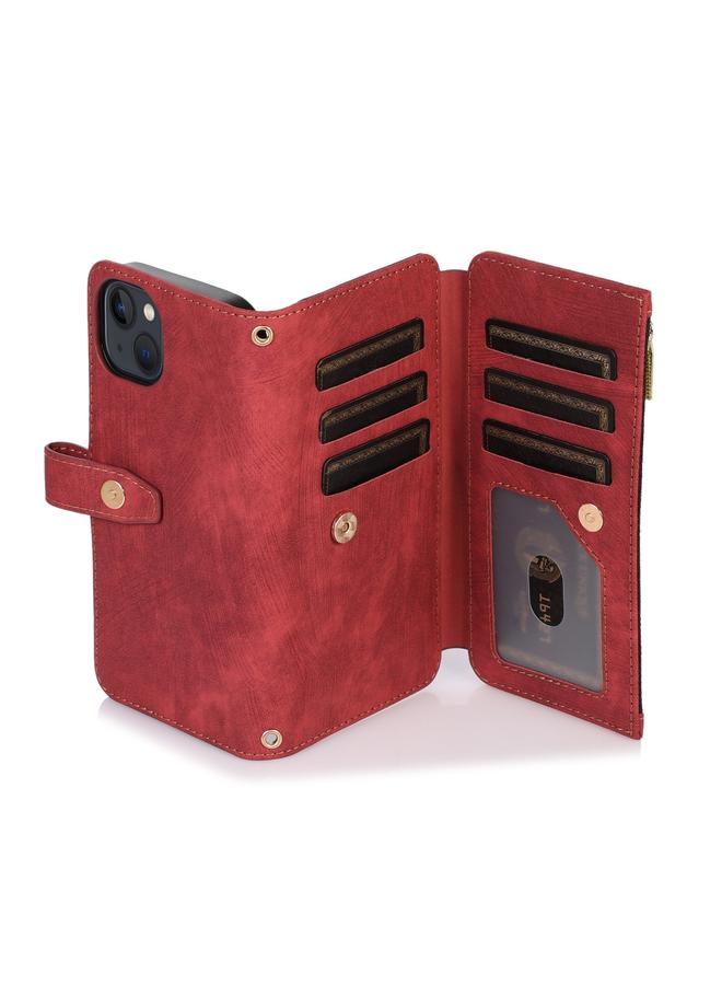 اس-توب جراب لهاتف iPhone 14 Plus Dream 9 - محفظة بطاقات بسحاب من الجلد - Image 5