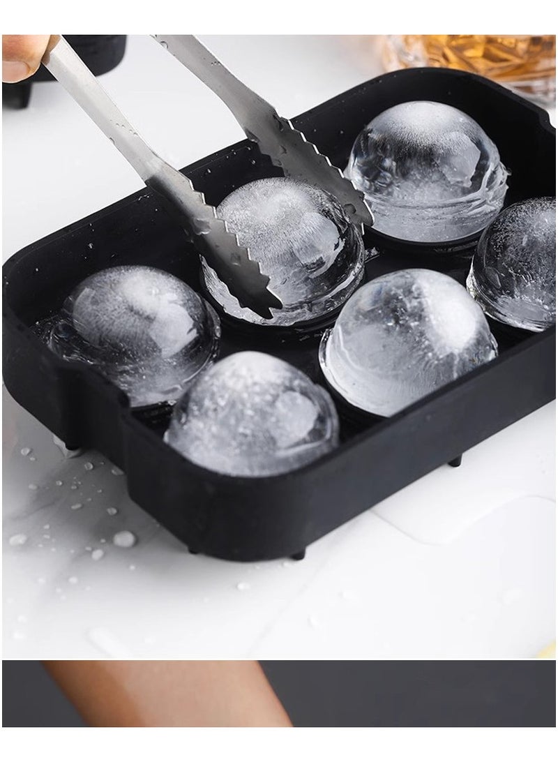 General Silicone ice cube tray with lid, make large ice cubes, large whiskey ice cube mold, for cocktails and wine, soup and frozen snacks, easy release quick frozen ice ball mold  - Image 2
