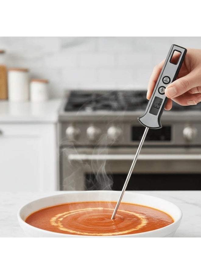Danny Home Digital Food Thermometer 23 cm – Instant Read Cooking Thermometer with Stainless Steel Probe, Wide Range -30°C to 280°C for Meat, BBQ & Baking - Image 4