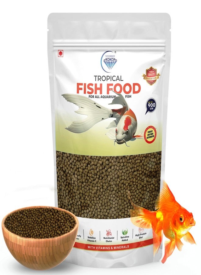 طعام نيتيشري الخاص للأسماك (1.8 مم) | غذاء يومي غني بالبروتين لنمو أسماك الزينة الذهبية، والبيتا، والجوبي، والسيشليد، والأنجلفيش، والكوي، والمولي، والتترا، وأسماك القرش | يعزز النمو والصحة واللون في جميع مراحل الحياة - Image 1
