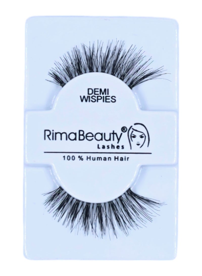 Rima Beauty Lashes - Human HAIR Black # DEMIE WISPIES - Image 1