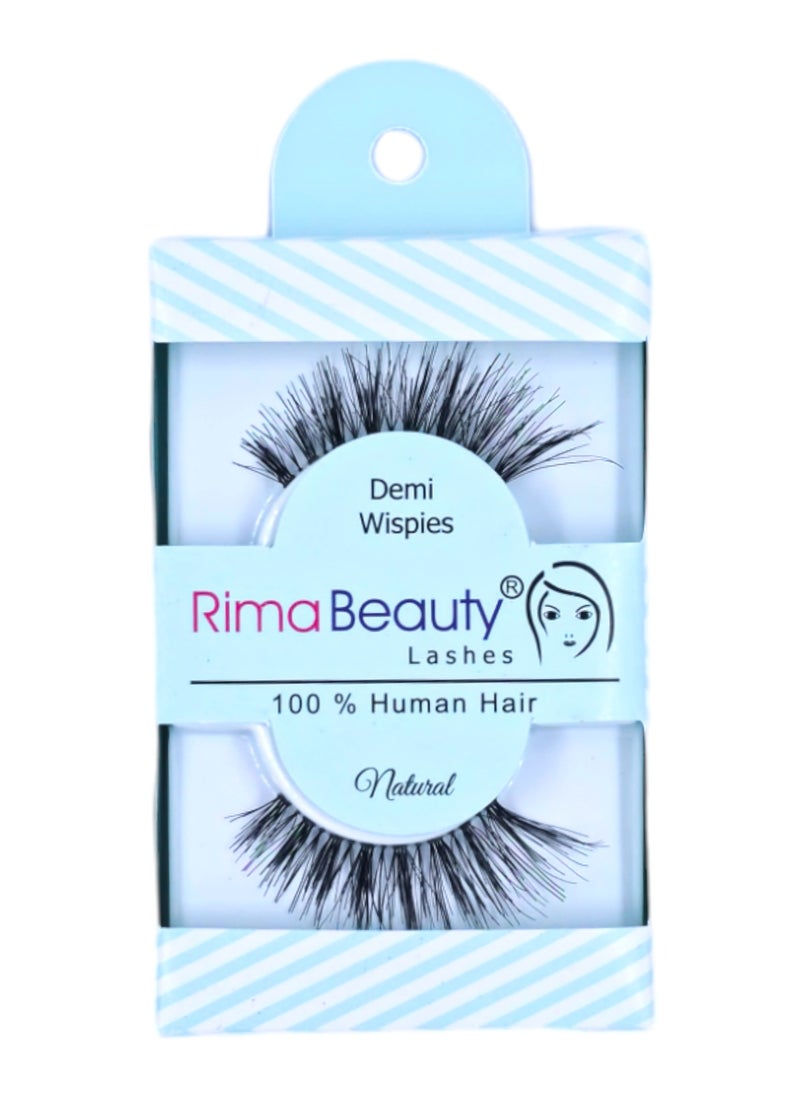Rima Beauty Lashes - Human HAIR Black # DEMIE WISPIES - Image 1