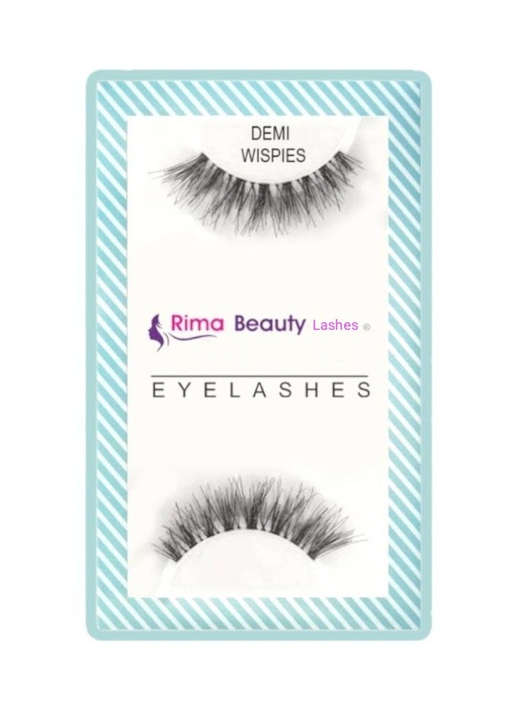 Rima Beauty Lashes - Human HAIR Black # DEMIE WISPIES - Image 1