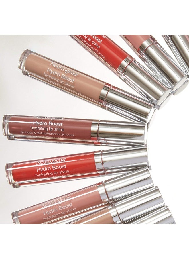 Neutrogena Hydro Boost Moisturizing Lip Gloss Hydrating Non Stick And Non Drying Luminous Tinted Lip Shine With Hyaluronic Acid To Soften And Condition Lips 70 Velvet Wine 0.10 Oz  - Image 4