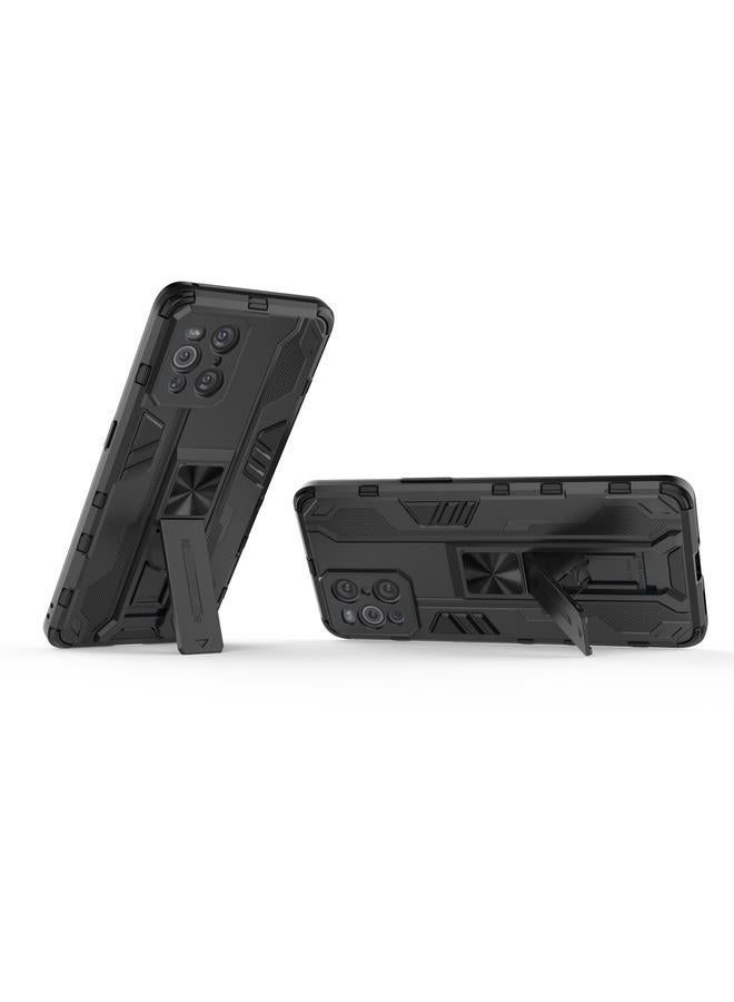 اس-توب جراب لهاتف OPPO Find X3 Supersonic مصنوع من مادة PC + TPU ومضاد للصدمات مع حامل - Image 3