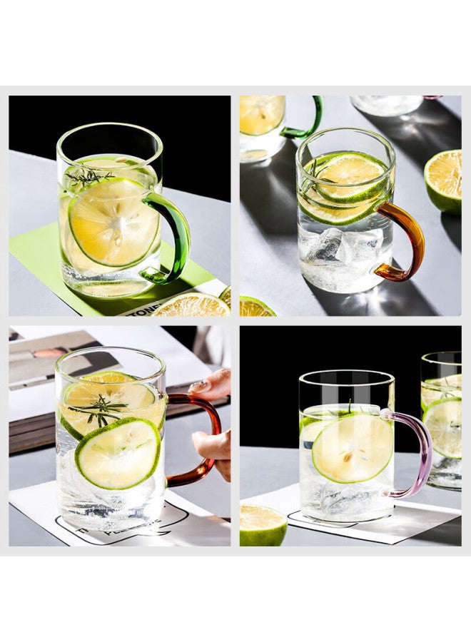 Weimingnuo Glass Drinking Cups, Heat-resistant Tea Cups Set, Home Use With Handle, Transparent High Borosilicate Glass Cups, 6-piece Set, 300ml - Image 3