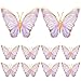 Geyee 10 Pcs Large Butterfly Centerpieces for Tables Butterfly Party Decorations 3D Paper Table Toppers Centerpieces Wall Decor for Birthday Baby Shower Wedding Party SuppliesPurple - Image 2