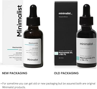 MINIMALIST سيروم الوجه النياسيناميد 5 بتركيبة مينيملست لبشرة واضحة ومتألقة يقلل من بهتان البشرة يرطب ويعالج البشرة مع فيتامين ب3 وحمض الهيالورونيك سيروم نهاري ليلي للبشرة الجافة والحساسة للنساء والرجال 30 مل - Image 5