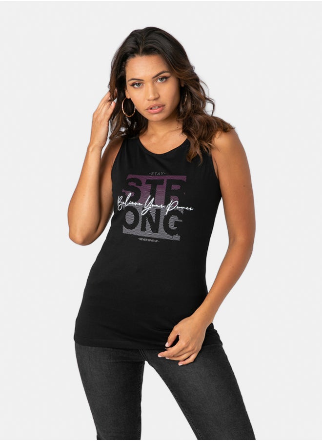 TANK TOP WITH FRONT PRINT