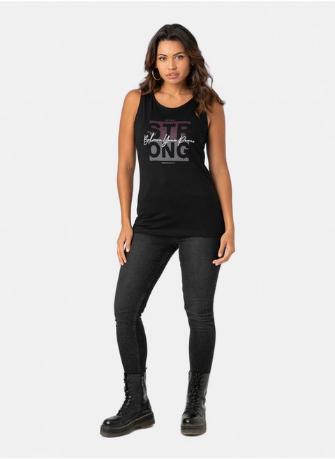 TANK TOP WITH FRONT PRINT