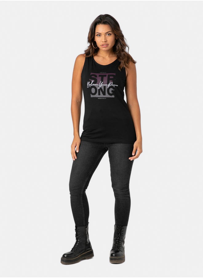 TANK TOP WITH FRONT PRINT