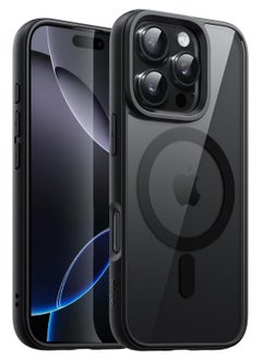 Generic iPhone 16 Pro Max black  Case, Camera Control Compatible with MagSafe, Camera Protection, Shockproof Thin Cover, Resists Yellowing and Scratches, Magnetic Phone Case for iPhone 16 Pro Max Black color case  - Image 1
