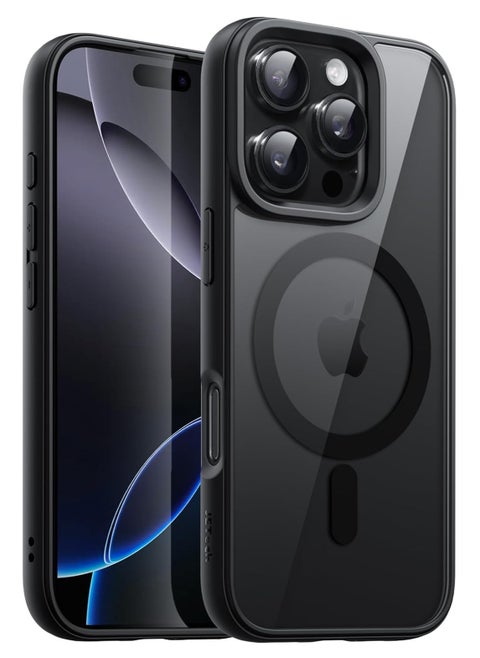 iPhone 16 Pro Max black  Case, Camera Control Compatible with MagSafe, Camera Protection, Shockproof Thin Cover, Resists Yellowing and Scratches, Magnetic Phone Case for iPhone 16 Pro Max Black color case