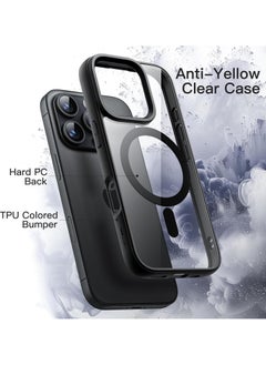 Generic iPhone 16 Pro Max black  Case, Camera Control Compatible with MagSafe, Camera Protection, Shockproof Thin Cover, Resists Yellowing and Scratches, Magnetic Phone Case for iPhone 16 Pro Max Black color case  - Image 2