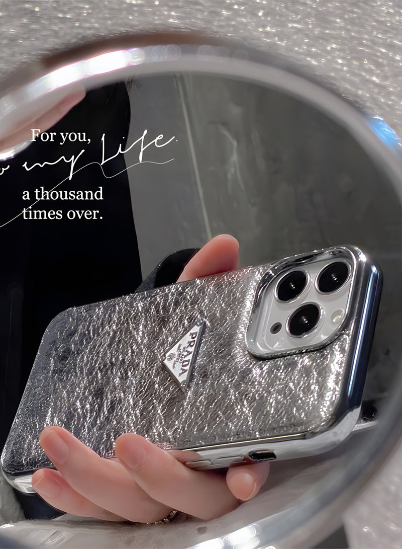 AL RAID Luxury Mirror Case for iPhone 14 Pro, Slim Shockproof Protective Back Cover with Camera Protection - Image 2