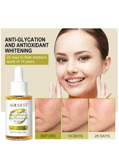 AuQuest Turmeric Brightening Rejuvenating Serum Hydrating Moisturizing Skin Brightening Freckle Removal Skin Rejuvenating with 2X Turmeric & 8D Hyaluronic Acid Reduce Dark Spots 40ml  - Image 3