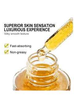 AuQuest Turmeric Brightening Rejuvenating Serum Hydrating Moisturizing Skin Brightening Freckle Removal Skin Rejuvenating with 2X Turmeric & 8D Hyaluronic Acid Reduce Dark Spots 40ml  - Image 2