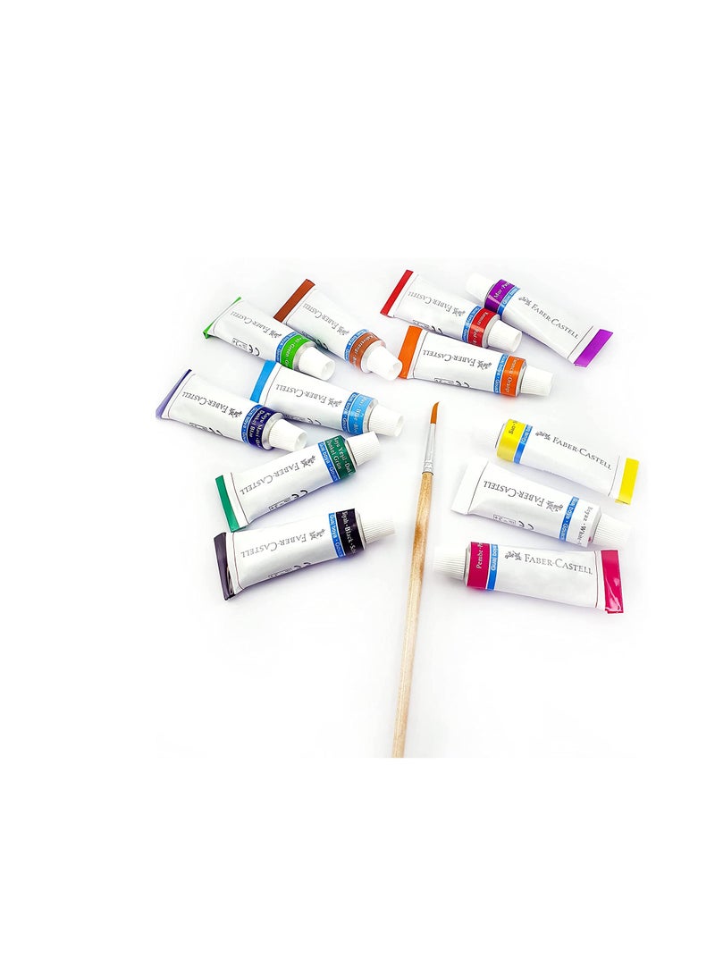 فابير كاستل طقم ألوان ملصقات قابلة للذوبان في الماء مكون من 12 قطع متعدد الألوان - Image 3