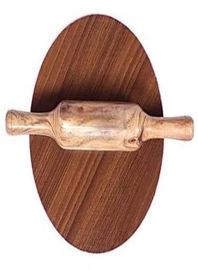 Ephemeral chakla belan roti Maker Combo Pack of 2 PLY Chakla 10 in Wooden Belan 12 in Size/Rolling Pin/Roti (Wooden chakla Belan Set) - Image 1