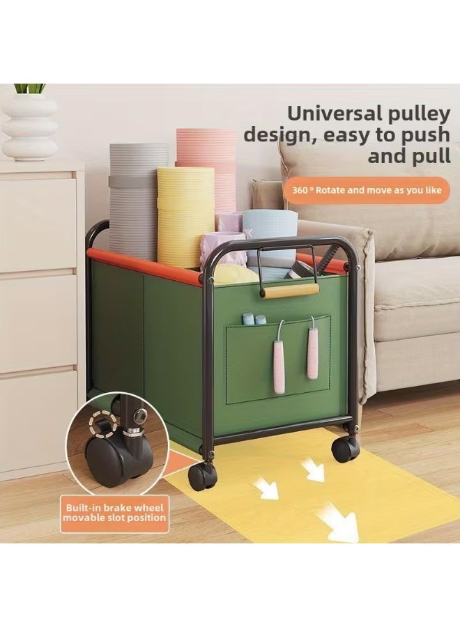 BLOOMING TIME Home Multifunctional Storage Utility Cart, Mobile Storage Bin, Ideal For Home Clothing Storage, Toy Storage, Snack Storage, Book Storage, Sundries Storage, Indoor Multifunctional Cart  Toy Storage Box, Large-Capacity Classified Storage Basket For Bedroom Living Room - Image 2