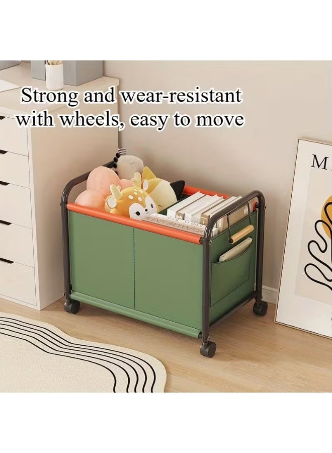 BLOOMING TIME Home Multifunctional Storage Utility Cart, Mobile Storage Bin, Ideal For Home Clothing Storage, Toy Storage, Snack Storage, Book Storage, Sundries Storage, Indoor Multifunctional Cart  Toy Storage Box, Large-Capacity Classified Storage Basket For Bedroom Living Room - Image 3
