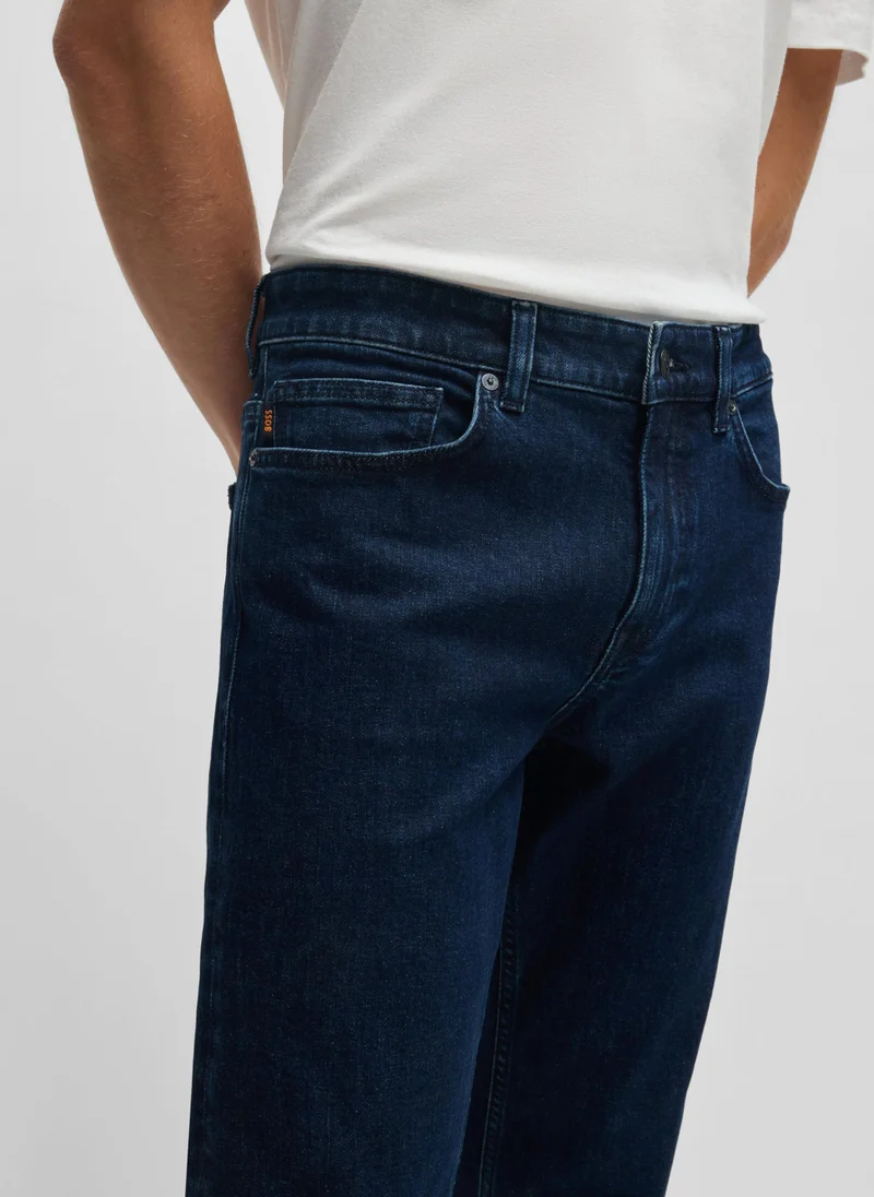 BOSS Delaware slim-fit jeans in indigo-blue stretch denim