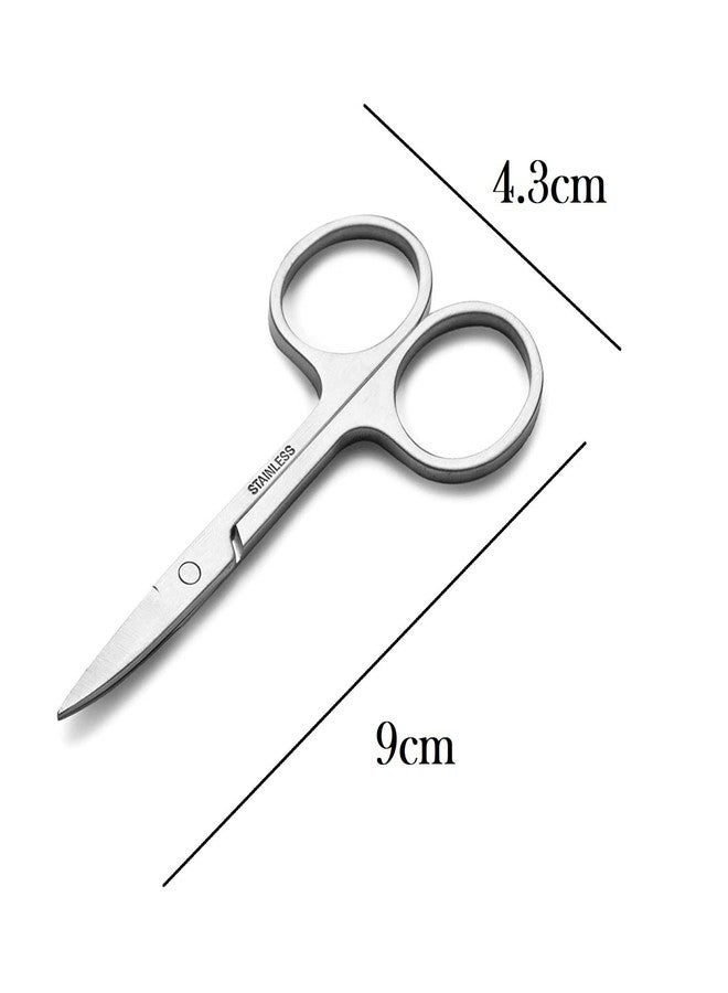 Majestique Eyebrow Pluker with Nail Scissors for Women and Men By Twiser Eyebrows | Cuticle Scissors Tools for Ingrown Hair and Splinters | Facial Twizzer Tools for Eyebrows and Hair Plucker Removal - Gold/Silver 2Pcs - Image 5