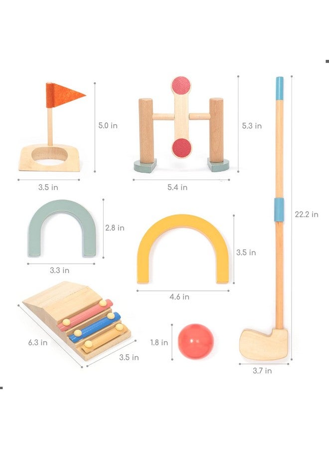 umu® Wooden Mini Golf Set for Kids - 6 Obstacles, Indoor and Outdoor Golf Toy with Balls and Clubs - Creative Learning Toy for Boys and Girls Ages 3 4 5 6 - Image 5