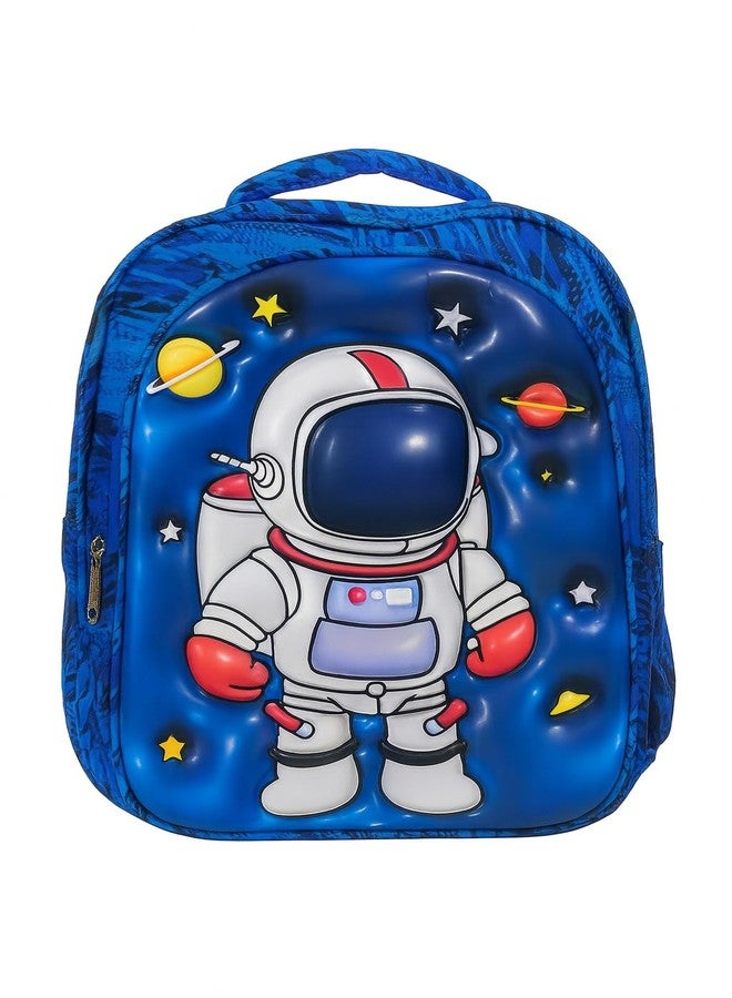ZEVORA Kids Backpack - Cartoon Astronaut Design (Blue) Waterproof Shoulder Bag (Light Blue, 14 inch) - Image 1