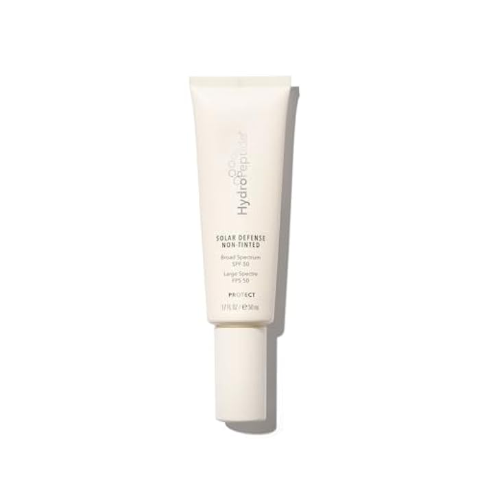 HydroPeptide واقي شمس للوجه من هايدروبيبتيد سولار ديفينس، SPF 50 طيف واسع، غير ملون، مرطب وغني بمضادات الأكسدة، 1.7 أونصة - Image 1