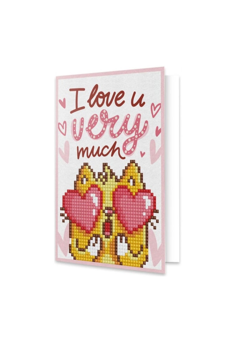 Diamond Dotz GREETING CARD LOVE YOU 12.6 X 17.7 