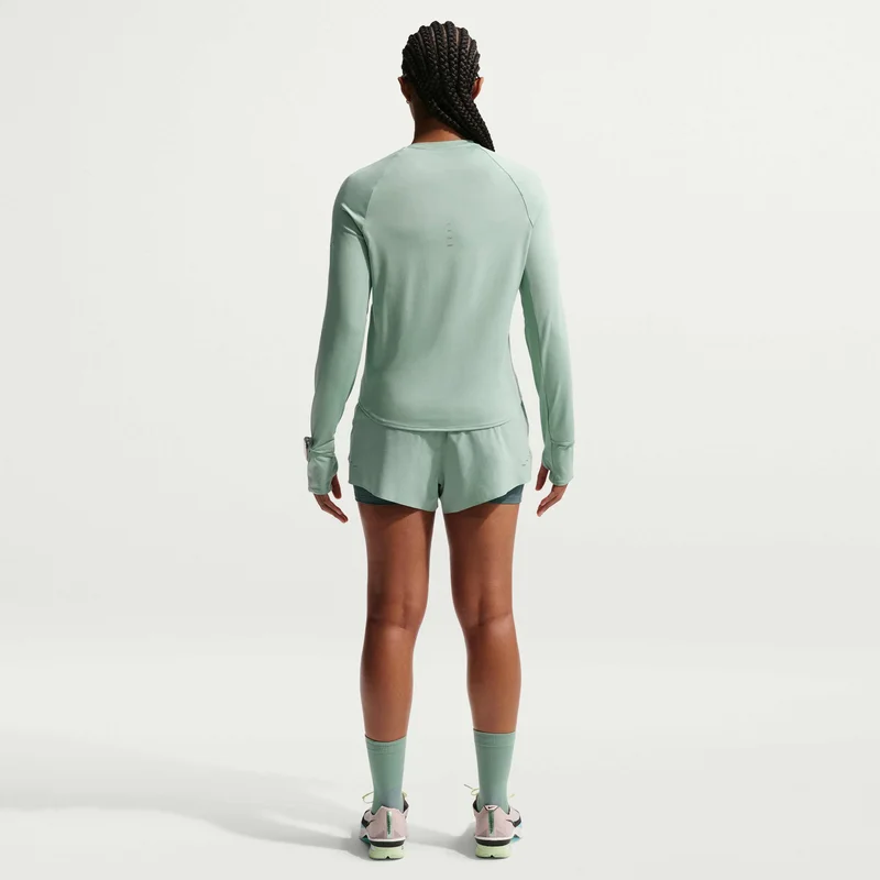 Nike Grey Women's Swift Dri-FIT 2-in-1 Running Shorts for Women | Best Price UAE
