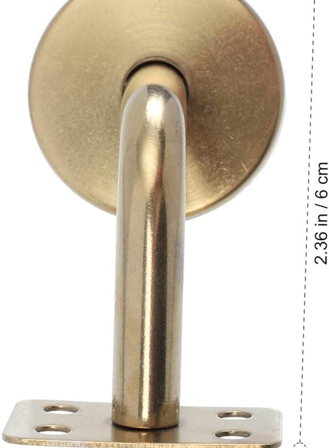 قطعتان من دعامة درابزين الدرج الأسود لدعم الدرجات الخارجية سهلة التركيب بتصميم أنيق - Image 3