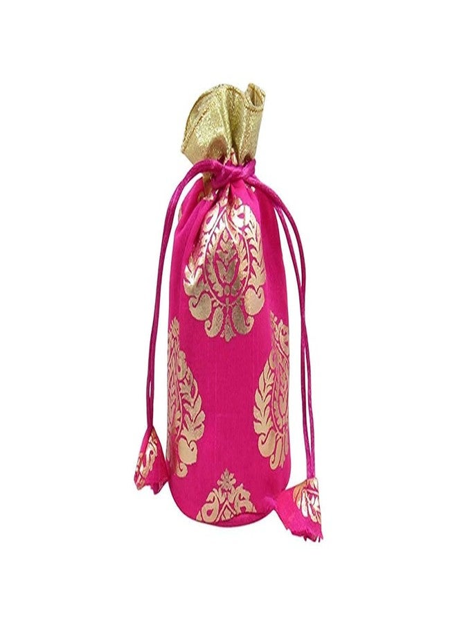 Srajan Vintage Potli Bags, Shagun Bags, Dry Fruits Bags, Party Favor Bags, Potli Pouch Multicolor (Pink, Set of 6)