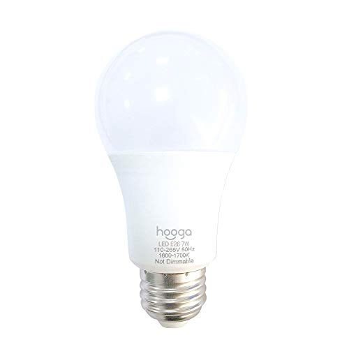 hooga Sleep Light Bulb, Amber Light Bulbs for Sleep Therapy, Blue Light Blocking, 1600K Dim Light Bulbs 45W Equivalent, Mood Soothing Light, E26 A19 Warm Light Bulbs for Bedroom, Nursery, 1 Pack. - Image 5